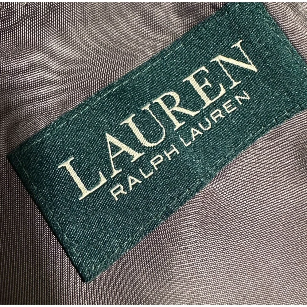 RALPH LAUREN Mens Blazer Sport Coat Two Button Suit Jacket 44L Brown Wool 1-Vent